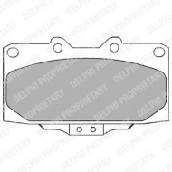 Комплект тормозных колодок DELPHI LP1020