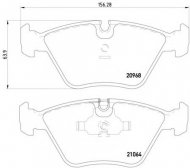 Комплект тормозных колодок HELLA 8DB 355 007-411