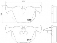 Комплект тормозных колодок HELLA 8DB 355 008-091