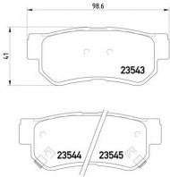 Комплект тормозных колодок HELLA 8DB 355 009-971