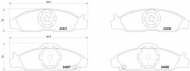 Комплект тормозных колодок HELLA 8DB 355 010-941