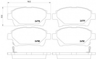Комплект тормозных колодок HELLA 8DB 355 014-601