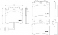 Комплект тормозных колодок HELLA 8DB 355 018-521