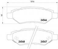Комплект тормозных колодок HELLA 8DB 355 020-011