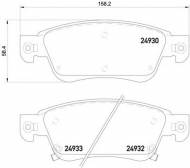 Комплект тормозных колодок HELLA 8DB 355 020-061