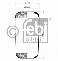 Баллон пневматической рессоры FEBI BILSTEIN 15304