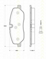 Комплект тормозных колодок TRISCAN 8110 17025