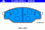 Комплект тормозных колодок ATE 13.0460-5938.2