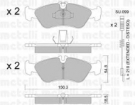 Комплект тормозных колодок METELLI 22-0311-0K