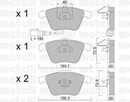 Комплект тормозных колодок METELLI 22-0549-2
