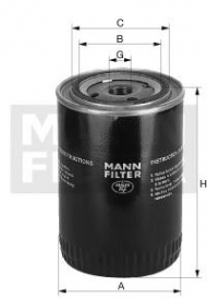 Фильтр MANN-FILTER W 1150/2