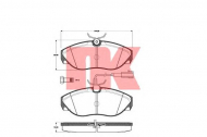 Комплект тормозных колодок NK 222370