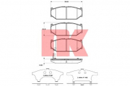 Комплект тормозных колодок NK 225223