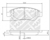 Комплект тормозных колодок MAPCO 6806