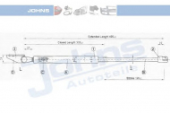 Газовая пружина JOHNS 45 16 95-91