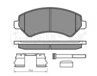 Комплект тормозных колодок MEYLE 025 244 6619/W1