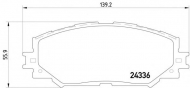 Комплект тормозных колодок PAGID T1580