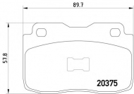 Комплект тормозных колодок PAGID T0310