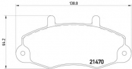 Комплект тормозных колодок PAGID T0389