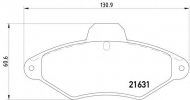 Комплект тормозных колодок PAGID T9038