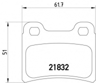 Комплект тормозных колодок PAGID T1123