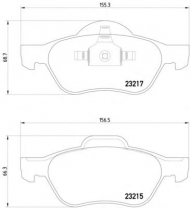 Комплект тормозных колодок PAGID T1212