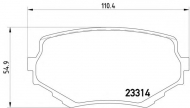 Комплект тормозных колодок PAGID T3112