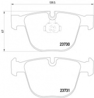 Комплект тормозных колодок PAGID T1389