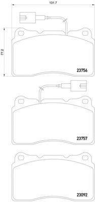 Комплект тормозных колодок PAGID T2038
