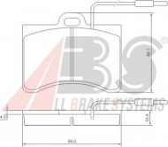 Комплект тормозных колодок A.B.S. 36099