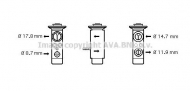 Клапан AVA QUALITY COOLING BW1089