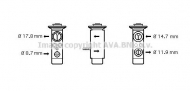 Клапан AVA QUALITY COOLING BW1349