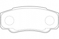 Комплект тормозных колодок DURON DBP341480
