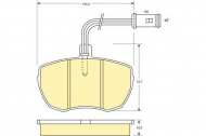 Комплект тормозных колодок GIRLING 6107596