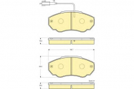 Комплект тормозных колодок GIRLING 6115179