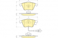 Комплект тормозных колодок GIRLING 6116162