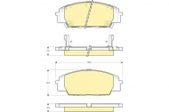 Комплект тормозных колодок GIRLING 6132509