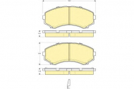 Комплект тормозных колодок GIRLING 6132549