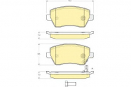 Комплект тормозных колодок GIRLING 6133961