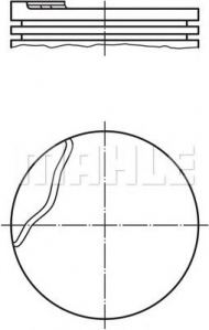 Поршень MAHLE ORIGINAL 022 02 00