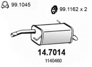 Амортизатор ASSO 14.7014