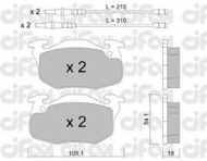 Комплект тормозных колодок CIFAM 822-037-4
