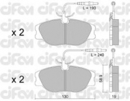 Комплект тормозных колодок CIFAM 822-072-3
