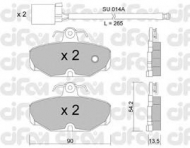 Комплект тормозных колодок CIFAM 822-095-1K