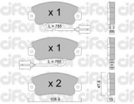 Комплект тормозных колодок CIFAM 822-104-1