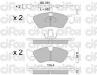 Комплект тормозных колодок CIFAM 822-208-2K