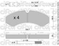 Комплект тормозных колодок CIFAM 822-212-2K