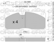 Комплект тормозных колодок CIFAM 822-269-4K