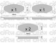 Комплект тормозных колодок CIFAM 822-289-0