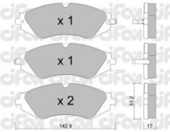 Комплект тормозных колодок CIFAM 822-294-0